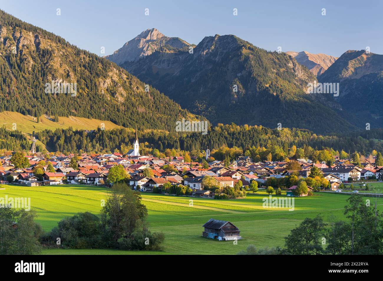 Oberstdorf, Alpes de Allgäu, Allgäu, Bavière, Allemagne Banque D'Images