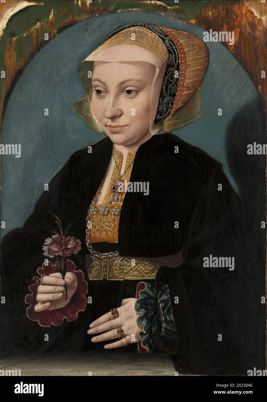 Portrait d'une femme, 1538. Banque D'Images