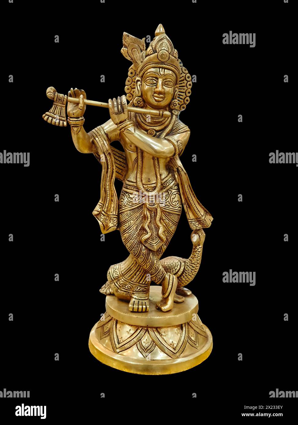Statue Hindoue En Laiton – Dieu Vishnu Et Narsimha – Pour Pooja, Décoration Salon