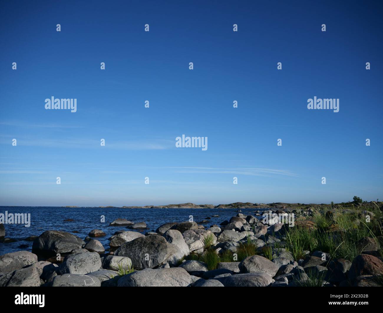 Loin du continent, l'île sauvage et magnifique de Utö, en Finlande Banque D'Images