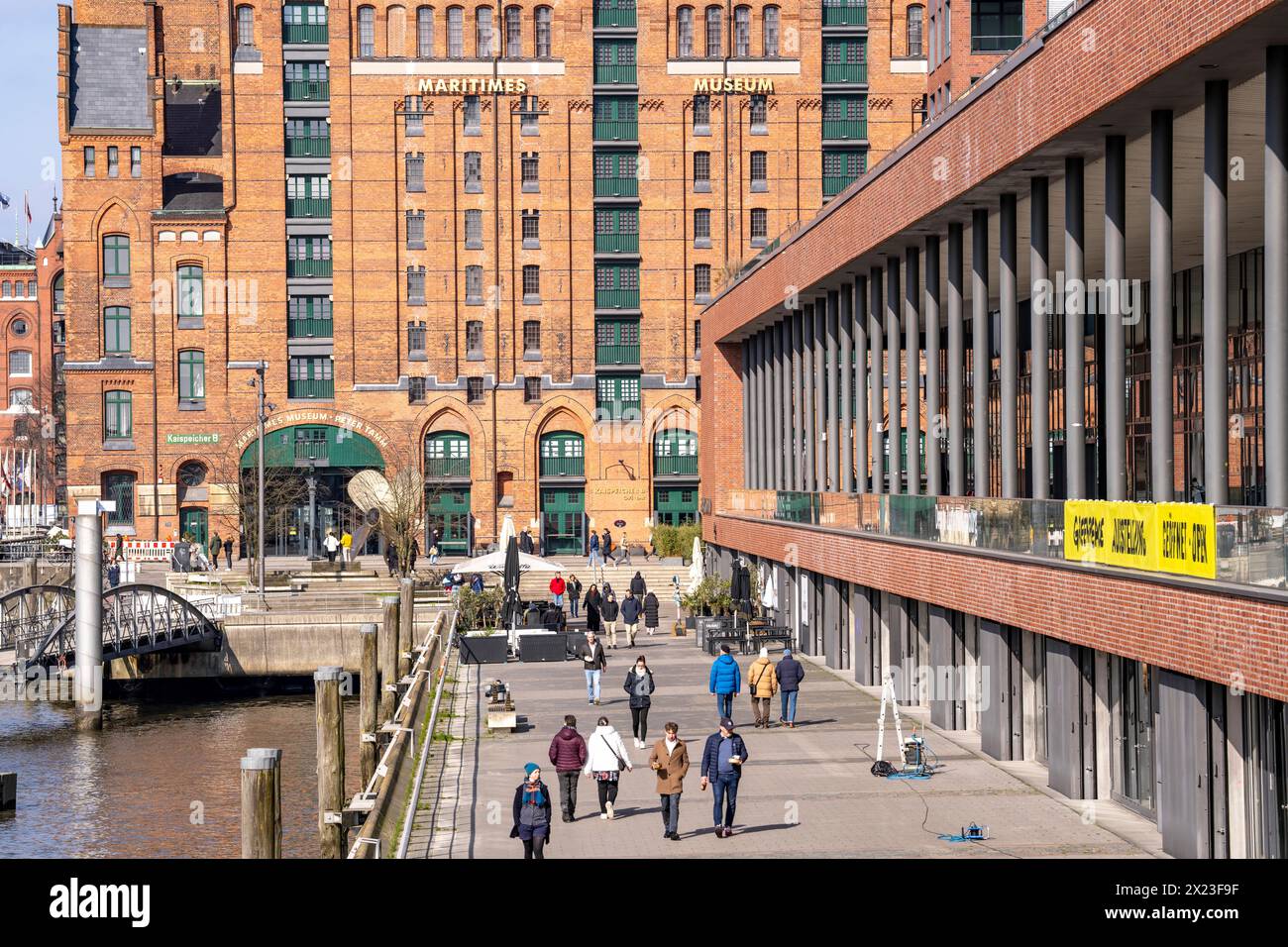 HafenCity, Überseequartier, Speicherstadt, Magdeburger Hafen, internationales Maritimes Museum Hamburg, Elbtorpromenade, Allemagne, Banque D'Images