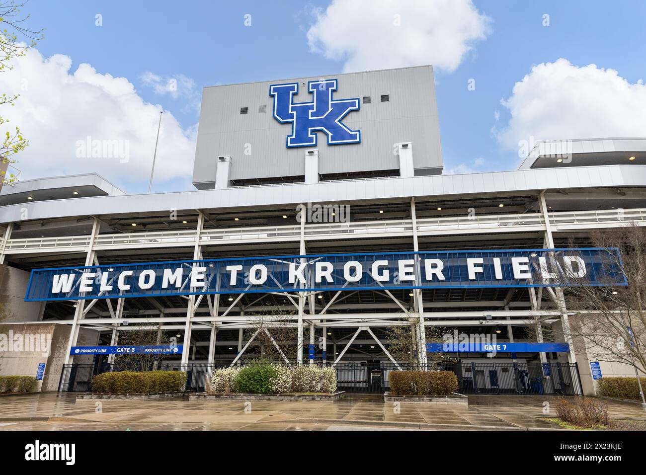 Kroger Field abrite l'Université du Kentucky Wildcats situé dans le centre-ville de Lexington. KY. Banque D'Images