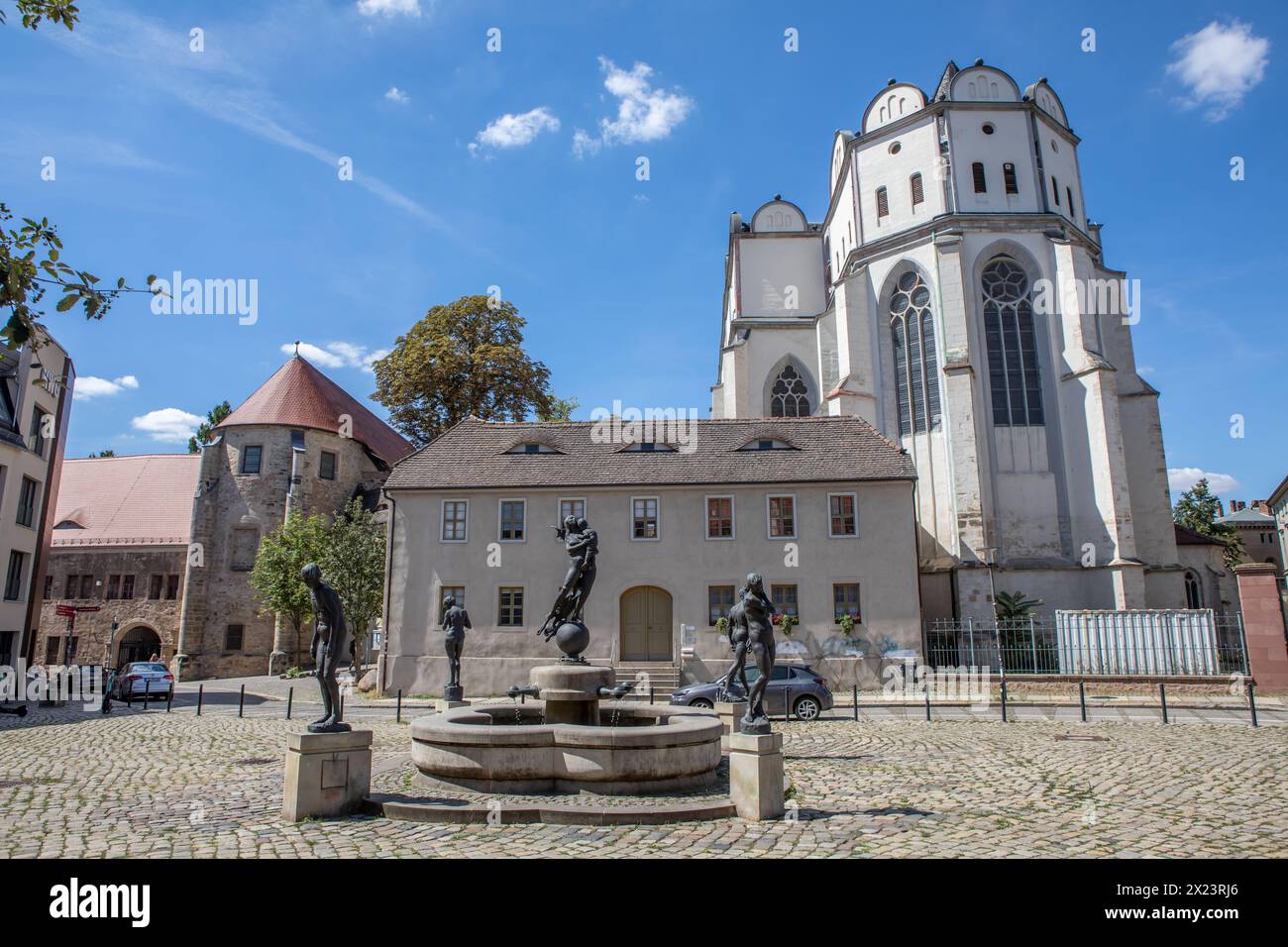 Cathédrale de Halle, Halle (Saale), Saxe-Anhalt, Allemagne Banque D'Images