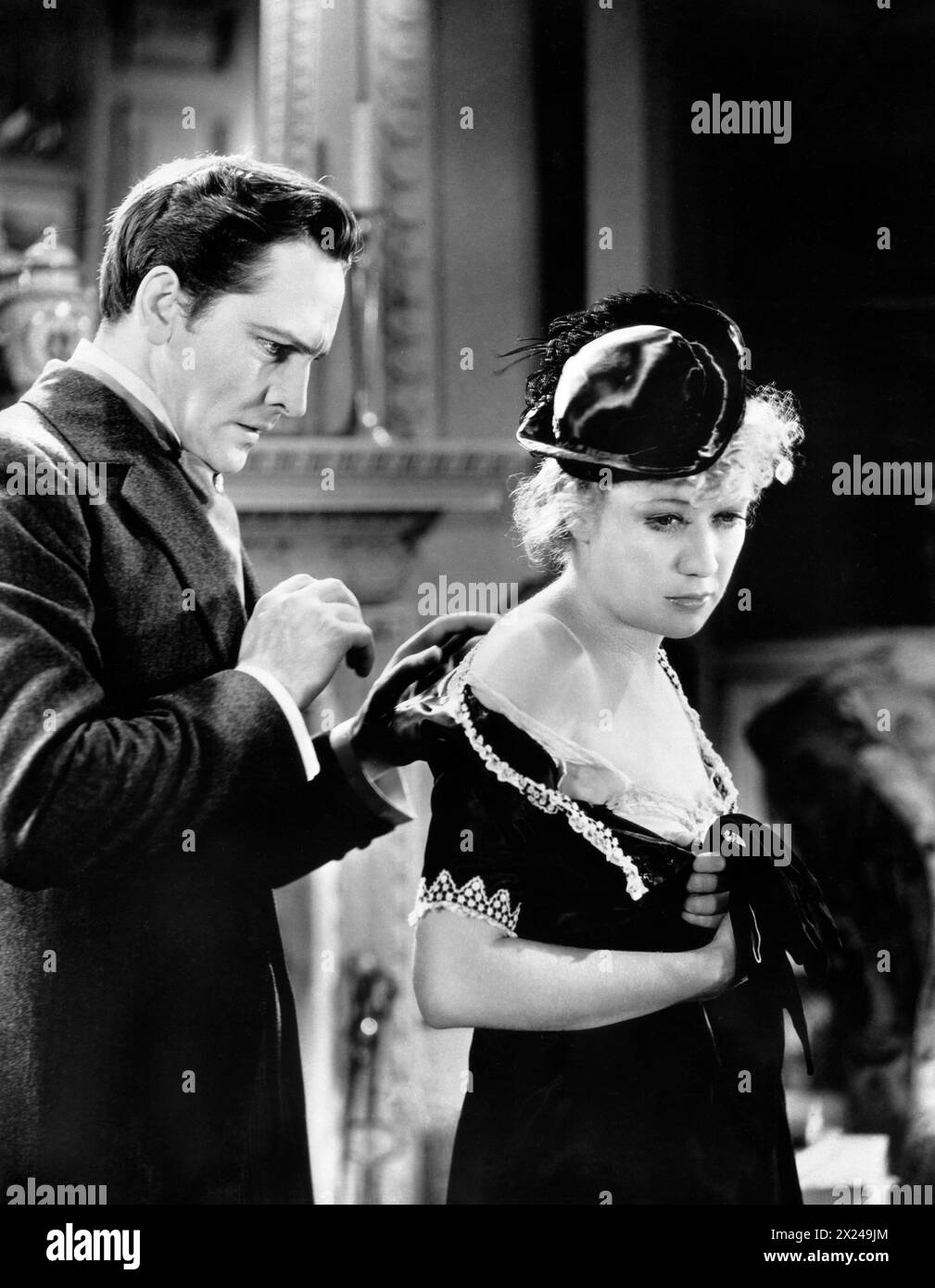 Fredric March, Miriam Hopkins, sur le plateau du film, « Dr Jekyll and Mr Hyde », Paramount Pictures, 1931 Banque D'Images