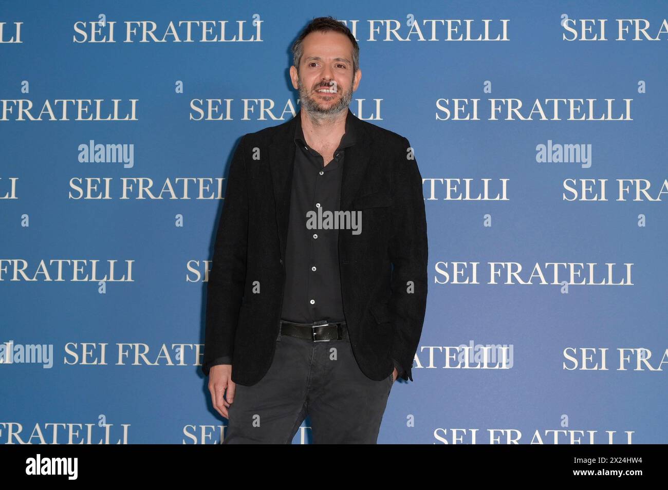 Simone Godano beim Photocall zum Kinofilm 'Sei Fratelli' im Cinema Barberini. ROM, 19.04.2024 Banque D'Images