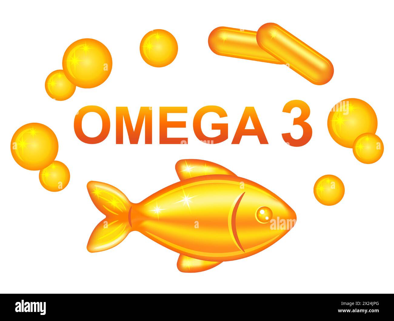 Capsule de pilules de vitamine Oil Oméga 3 de poisson, comprimé de pharmacie médicale d'acides gras pour les soins de santé. Fruits de mer, complément alimentaire diététique. Graisse animale marine. Vecteur Illustration de Vecteur
