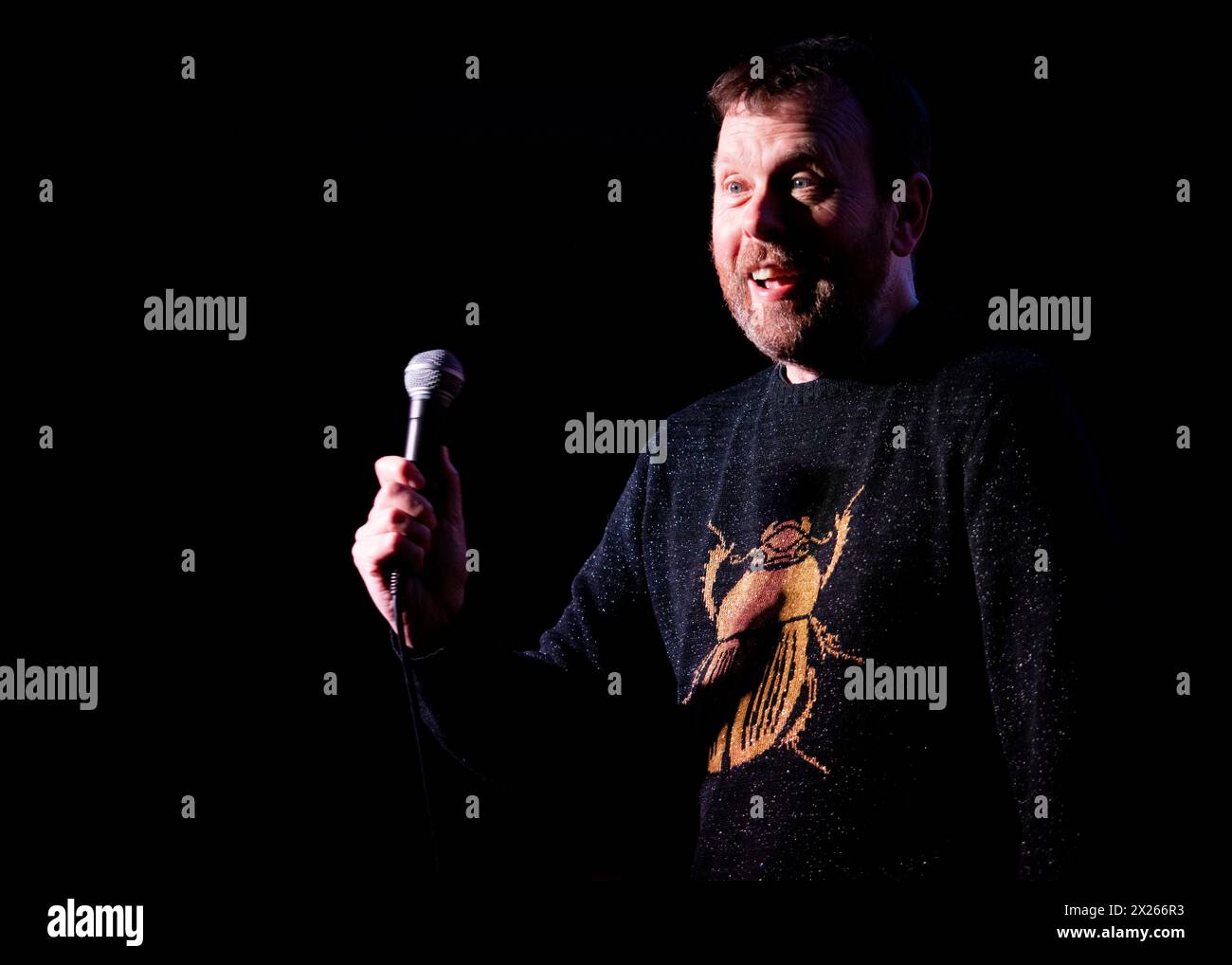 Michael Legge, comédien stand up, Joker Comedy Club, Southend-on-Sea, Essex © Clarissa Debenham (film Free Photography) / Alamy Banque D'Images