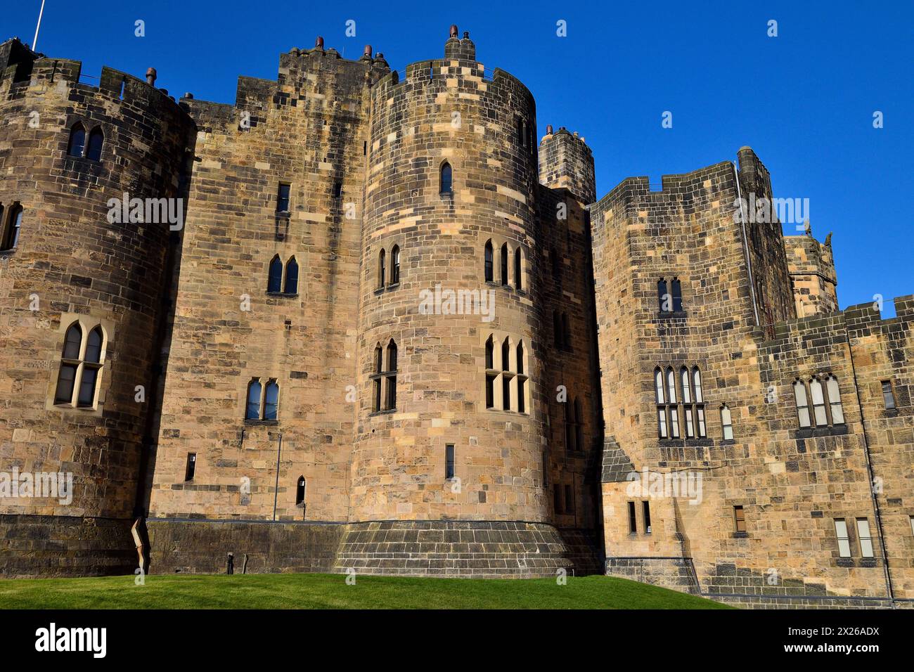 Qidditch au château d'Alnwick Banque D'Images