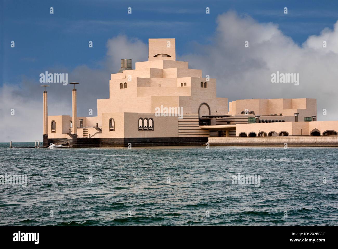 Doha, Qatar. Musée d'art islamique, conçu par l'architecte I.M. I.-P.-É Banque D'Images