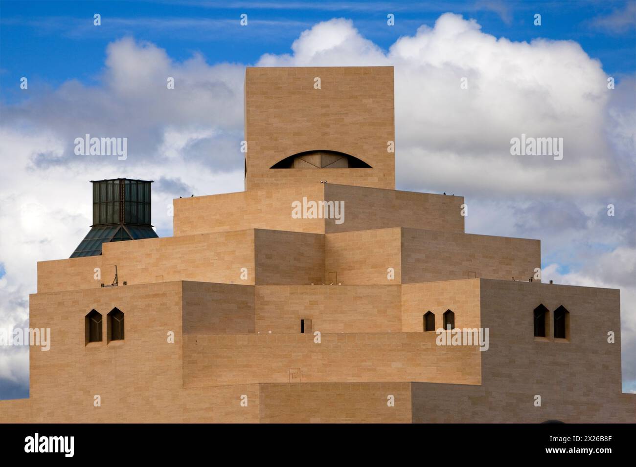 Doha, Qatar. Musée d'art islamique, conçu par l'architecte I.M. I.-P.-É Banque D'Images