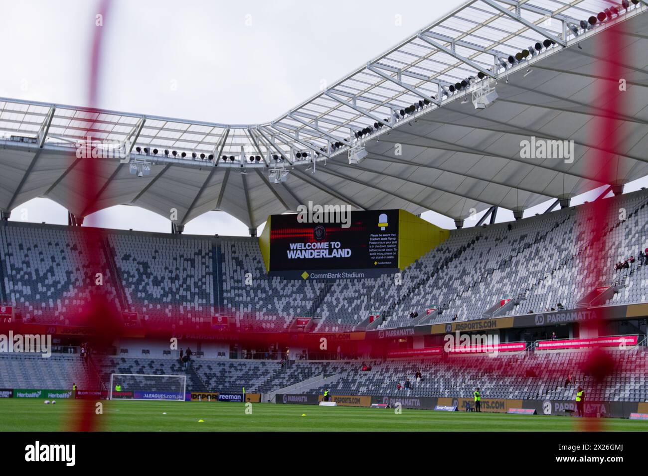 Sydney, Australie. 20 avril 2024. Vue générale du CommBank Stadium avant le match de A-League Men Rd25 entre les Wanderers et Melbourne City au CommBank Stadium le 20 avril 2024 à Sydney, Australie crédit : IOIO IMAGES/Alamy Live News Banque D'Images