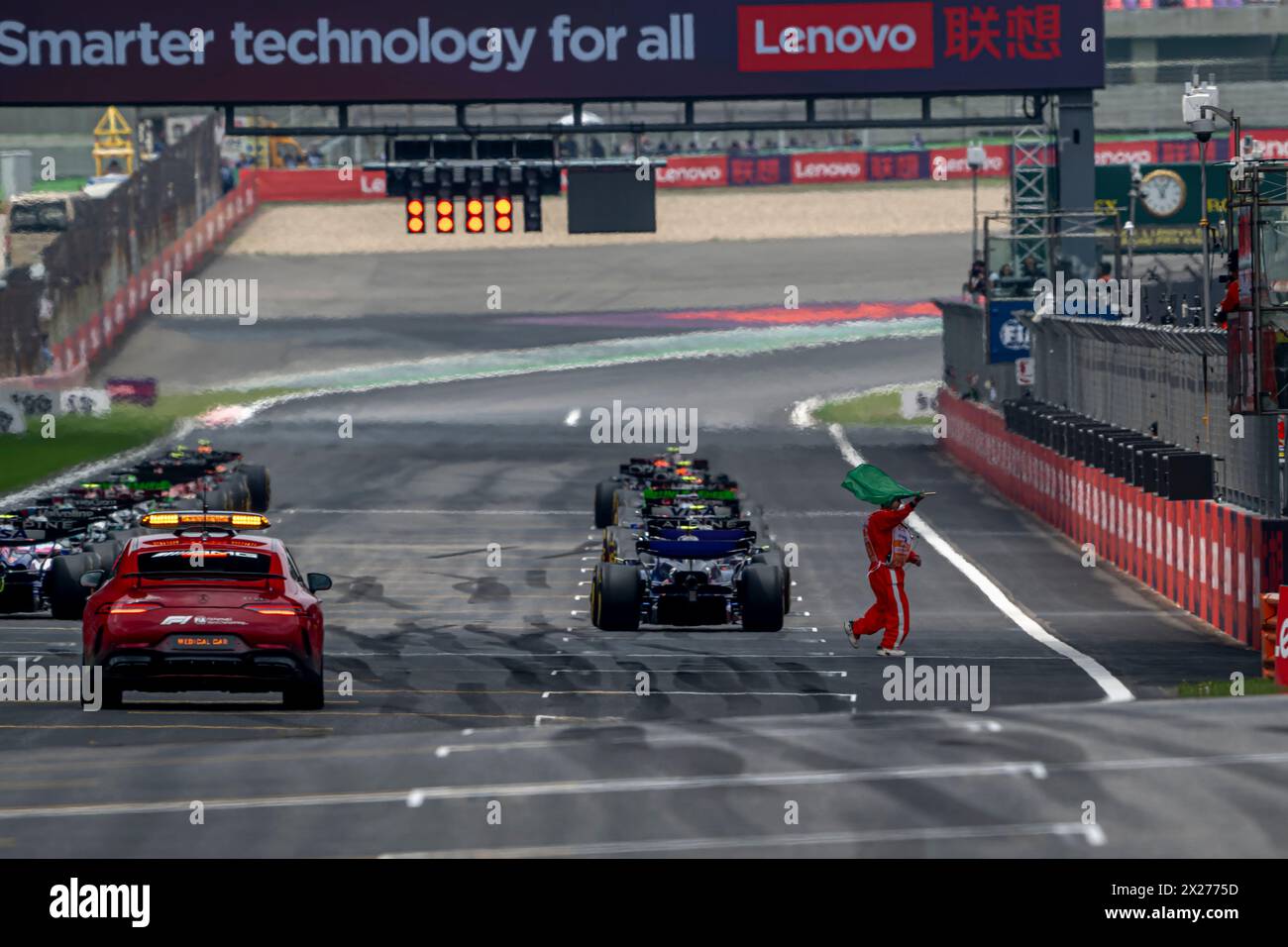 Shanghai, Chine, 20 avril, Grand Prix de Chine, du circuit international de Shanghai, Shanghai, Chine concourt pour le Grand Prix de Chine 2024. Course de sprint, manche 05 du championnat de formule 1 2024. Crédit : Michael Potts/Alamy Live News Banque D'Images