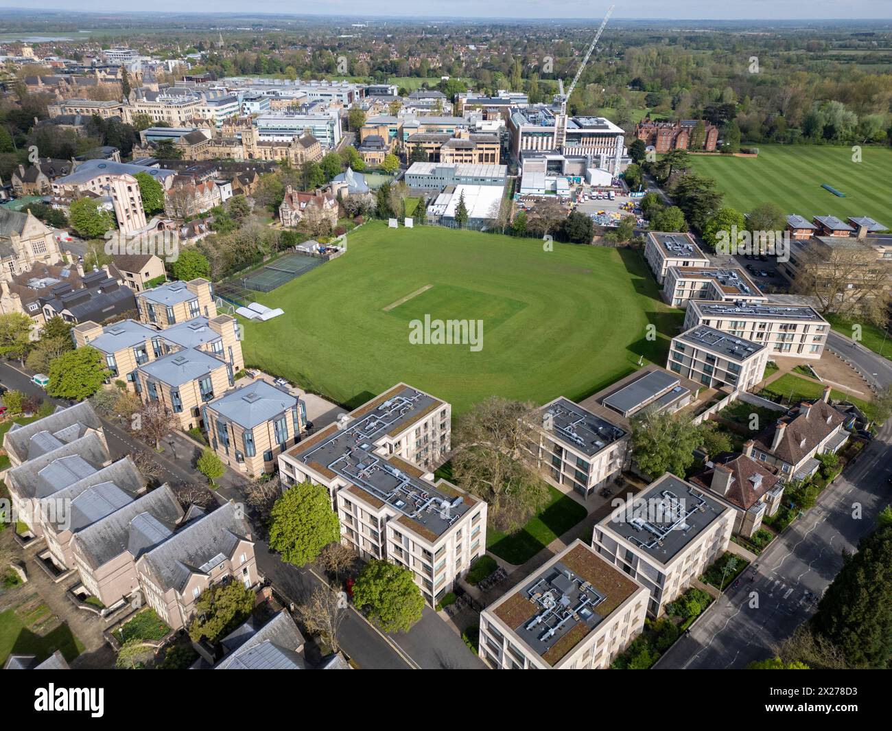 Terrain de loisirs du Balliol College, Oxford, Royaume-Uni. Banque D'Images