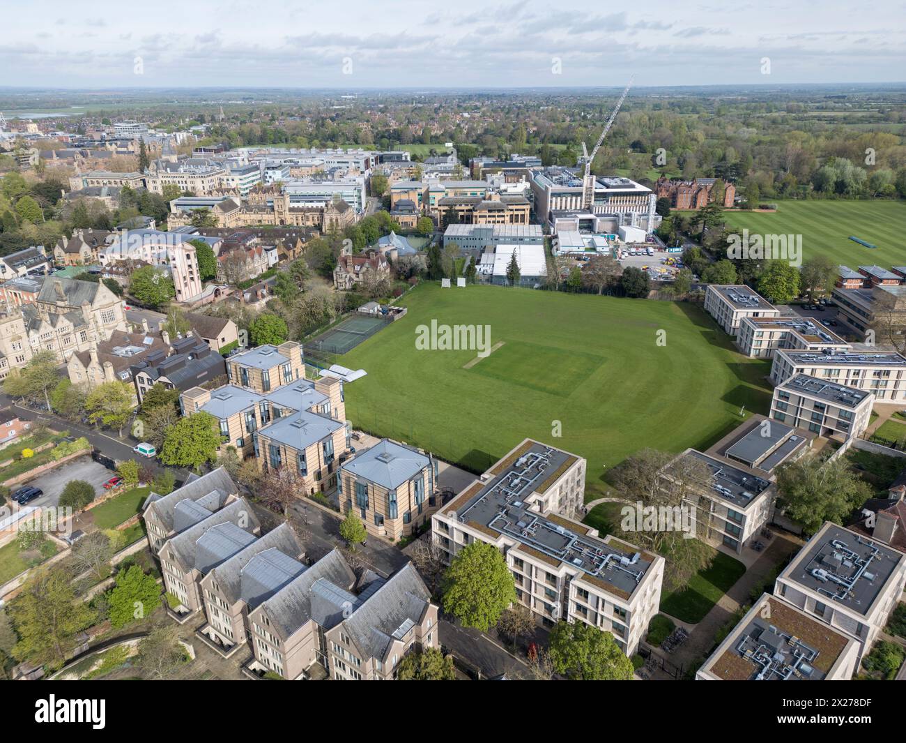 Terrain de loisirs du Balliol College, Oxford, Royaume-Uni. Banque D'Images