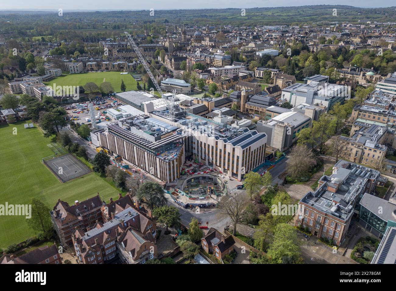 The Life and Mind Building Under construction (avril 2024), Université d'Oxford, Oxford, Royaume-Uni. Banque D'Images