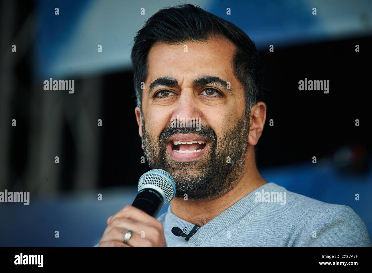 Glasgow Écosse, Royaume-Uni 20 avril 2024. March and Rally for a Independent Scotland passe par la ville jusqu'à George Square avec des conférenciers dont le premier ministre écossais Humza Yousaf. crédit sst/alamy live news Banque D'Images