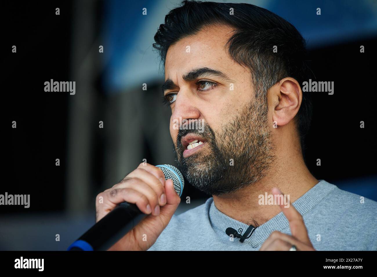 Glasgow Écosse, Royaume-Uni 20 avril 2024. March and Rally for a Independent Scotland passe par la ville jusqu'à George Square avec des conférenciers dont le premier ministre écossais Humza Yousaf. crédit sst/alamy live news Banque D'Images