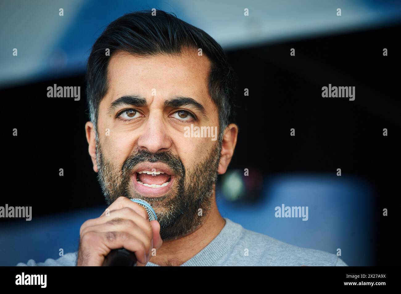 Glasgow Écosse, Royaume-Uni 20 avril 2024. March and Rally for a Independent Scotland passe par la ville jusqu'à George Square avec des conférenciers dont le premier ministre écossais Humza Yousaf. crédit sst/alamy live news Banque D'Images