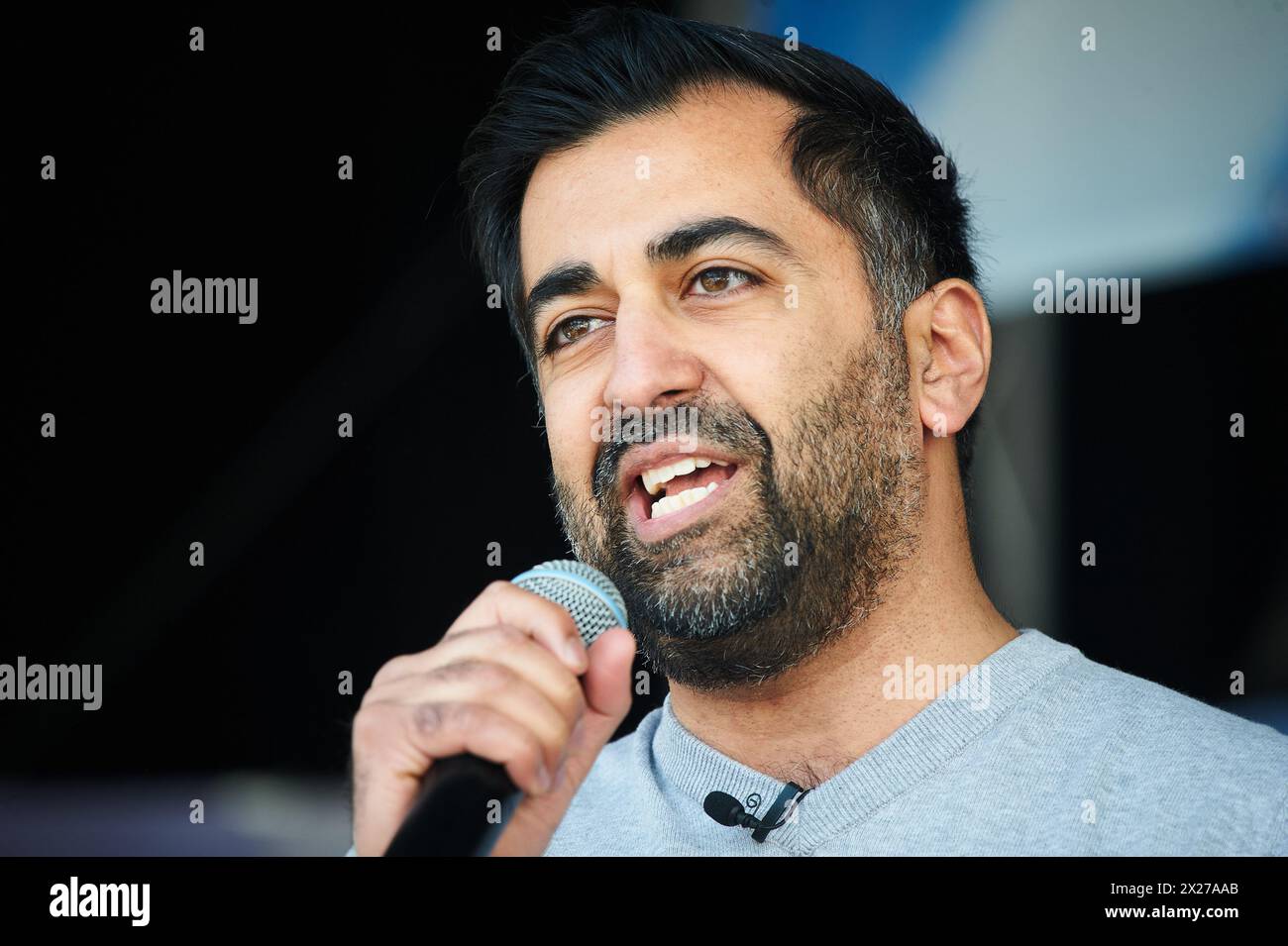 Glasgow Écosse, Royaume-Uni 20 avril 2024. March and Rally for a Independent Scotland passe par la ville jusqu'à George Square avec des conférenciers dont le premier ministre écossais Humza Yousaf. crédit sst/alamy live news Banque D'Images