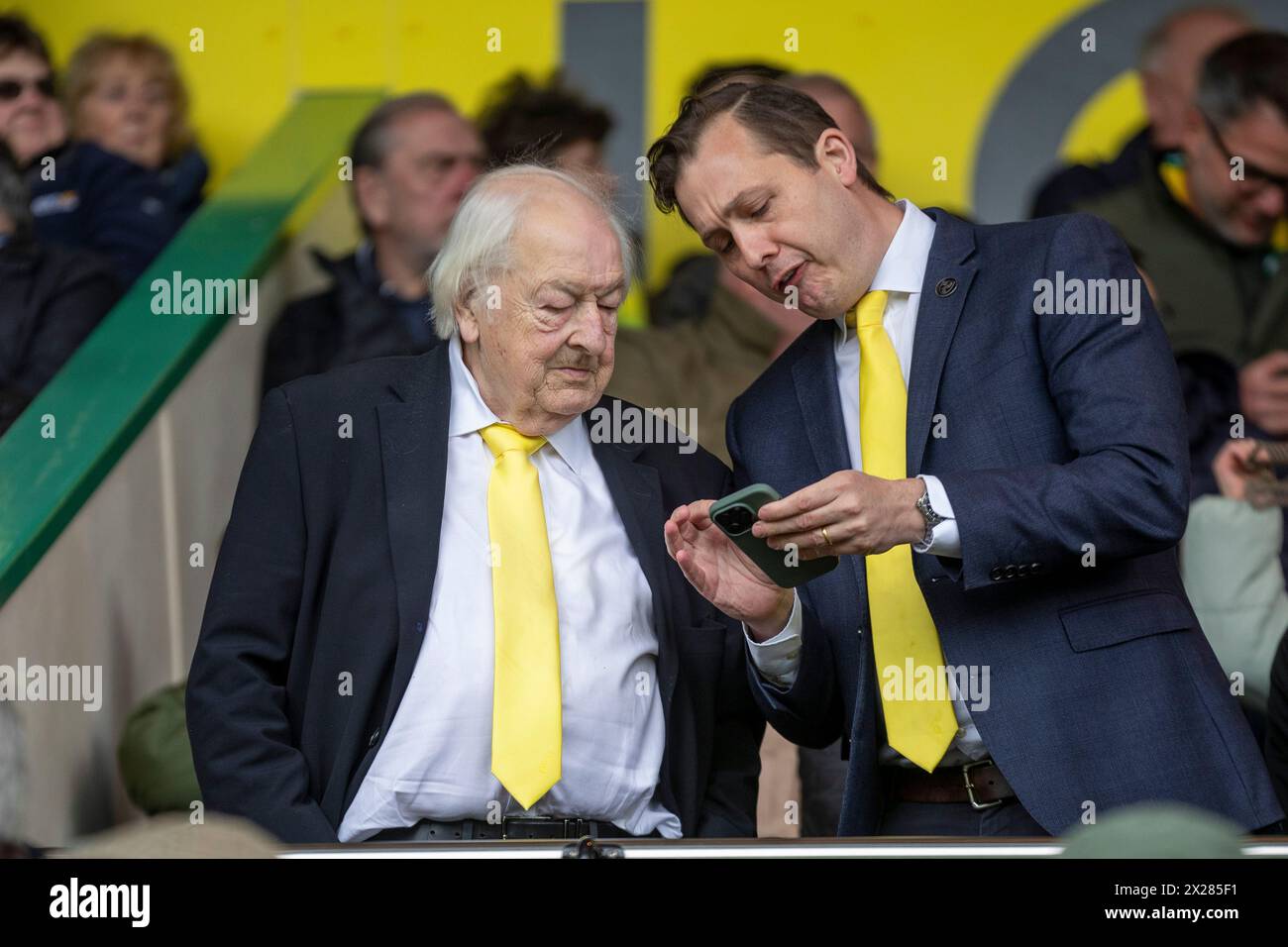 Carrow Road, Norwich le samedi 20 avril 2024. Michael Wynn Jones est vu avant le match du Sky Bet Championship entre Norwich City et Bristol City à Carrow Road, Norwich, samedi 20 avril 2024. (Photo : David Watts | mi News) crédit : MI News & Sport /Alamy Live News Banque D'Images