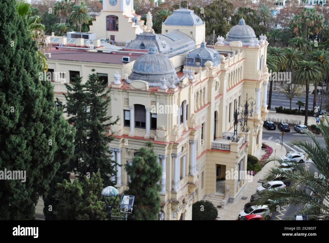 Hôtel de ville de Malaga, Malaga, Espagne Banque D'Images