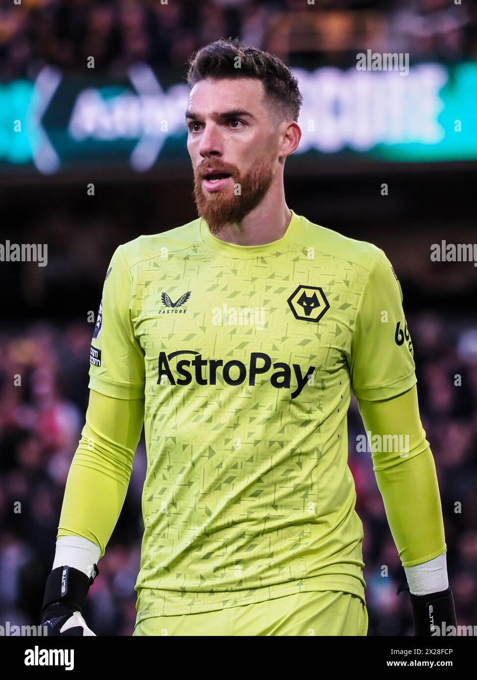 Wolverhampton, Royaume-Uni. 20 avril 2024. Wolverhampton, Angleterre, 20 avril 2024 : le gardien Jose sa (1 Wolves) en action lors du match de premier League entre les Wolverhampton Wanderers et Arsenal au stade Molineux de Wolverhampton, Angleterre (Natalie Mincher/SPP) crédit : SPP Sport Press photo. /Alamy Live News Banque D'Images