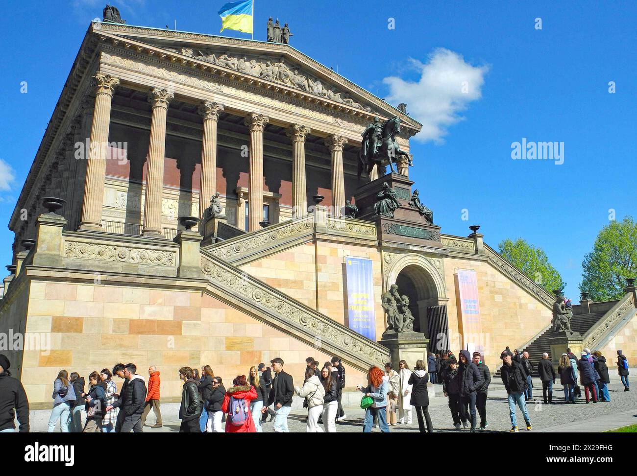 Beginn der CD Friedrich Ausstellung in der Alten Nationalgalerie *** début de l'exposition CD Friedrich à l'Alte Nationalgalerie Banque D'Images