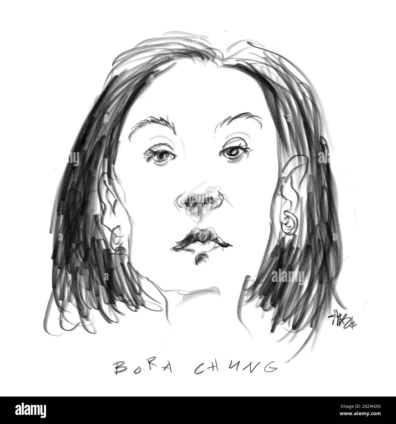 Portrait der Autorin Bora Chung Banque D'Images