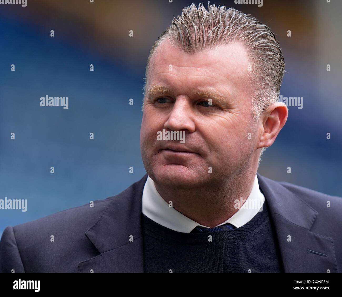 Graham Stuart ancien joueur d'Everton avant le match de premier League Everton vs Nottingham Forest au Goodison Park, Liverpool, Royaume-Uni, 21 avril 2024 (photo Steve Flynn/News images) Banque D'Images