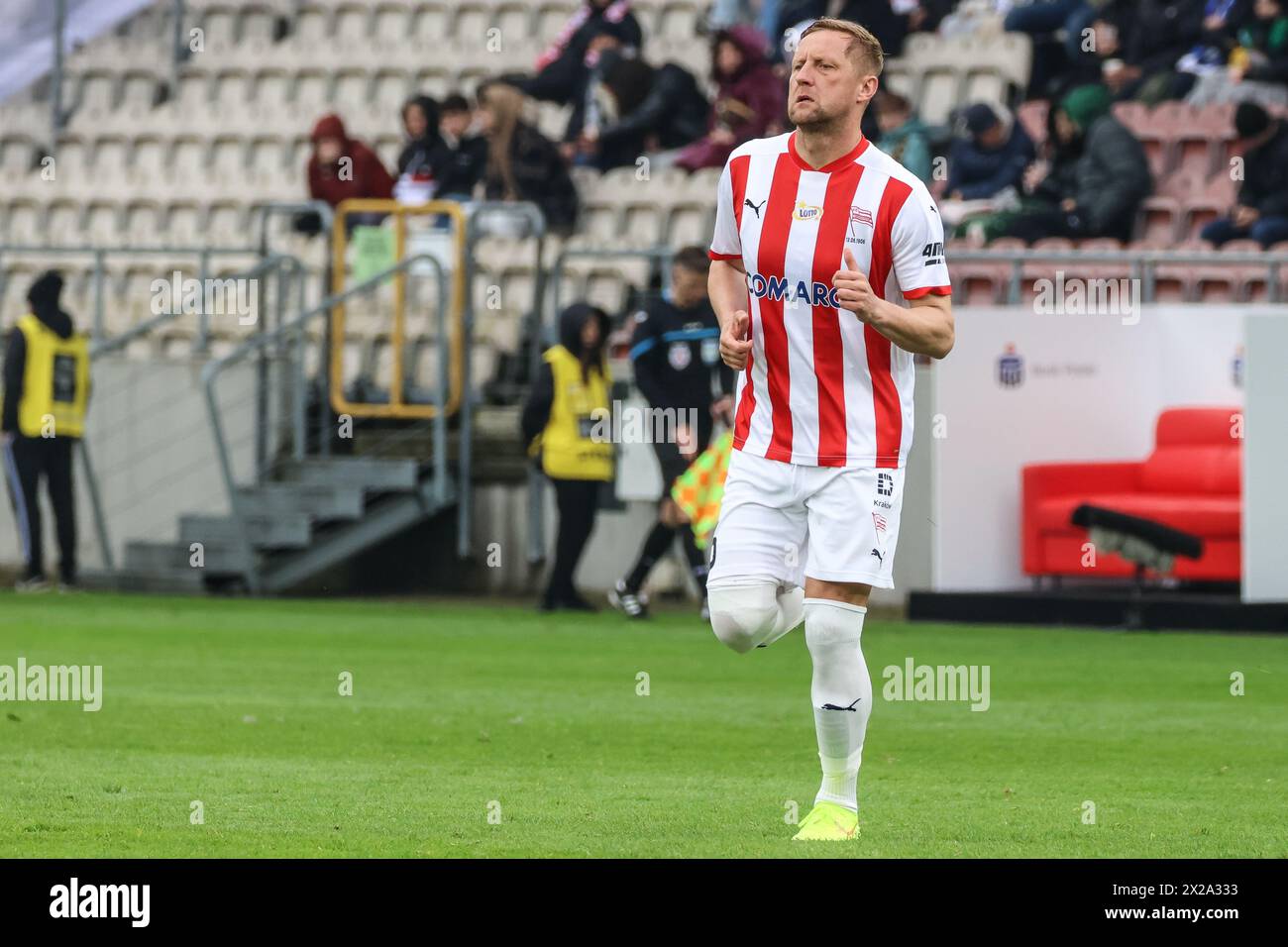 Cracovie, Pologne. 21 avril 2024. 04.21.2024 Cracovie, Pologne, Football, PKO BP Ekstraklasa 23/24, Cracovie - Puszcza Niepolomice op : Kamil Glik crédit : Konrad Swierad/Alamy Live News Banque D'Images