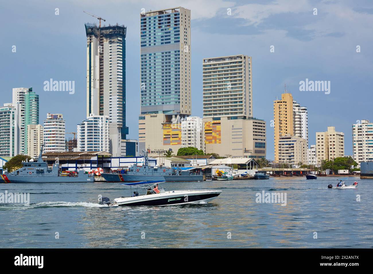 Bahia de las Animas, Bocagrande, Cartagena de Indias, Bolivar, Colombie, Amérique du Sud Banque D'Images