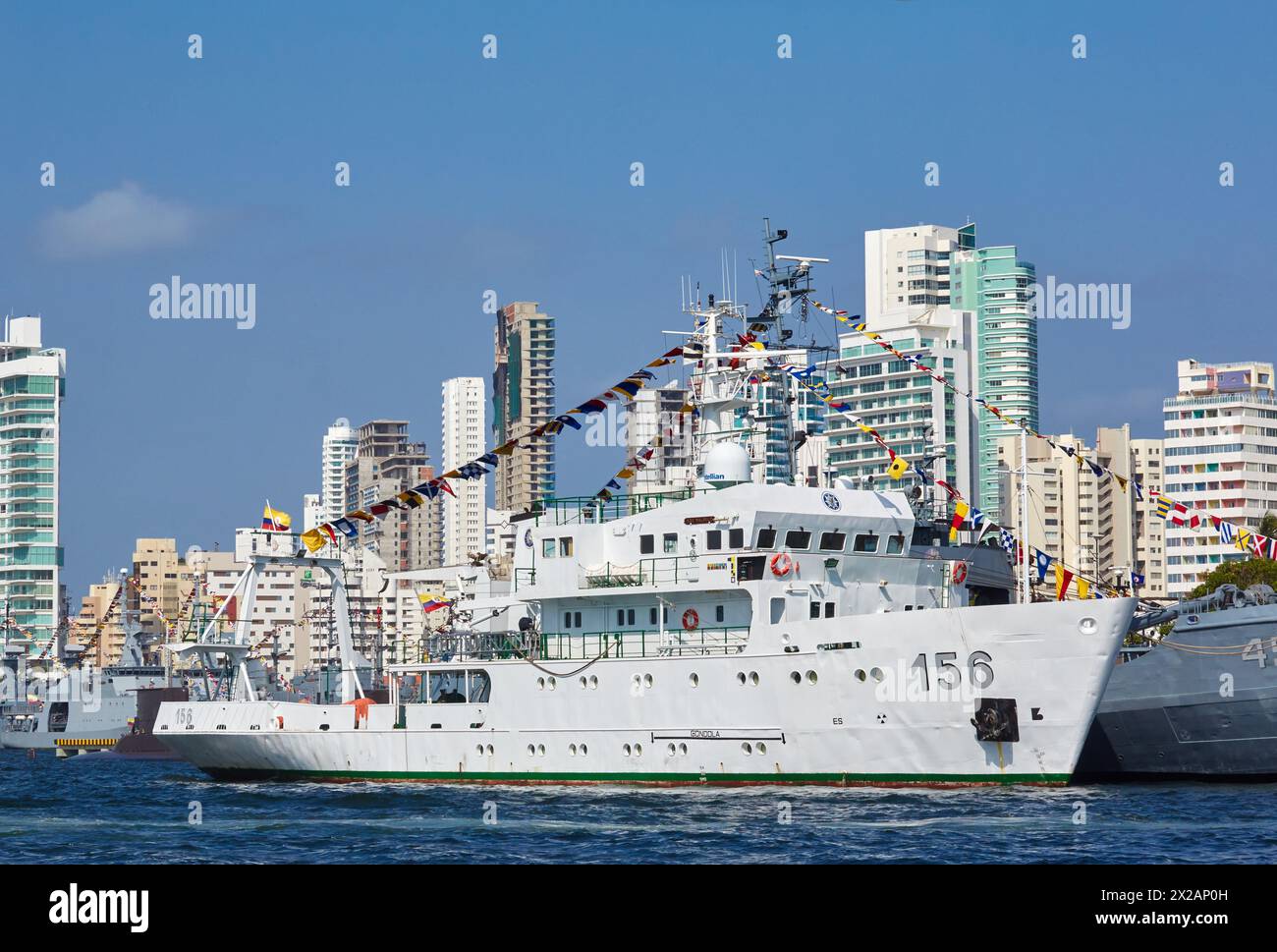 Bahia de Las Animas, Bocagrande, Cartagena de Indias, Bolivar, Colombie, Amérique du Sud Banque D'Images