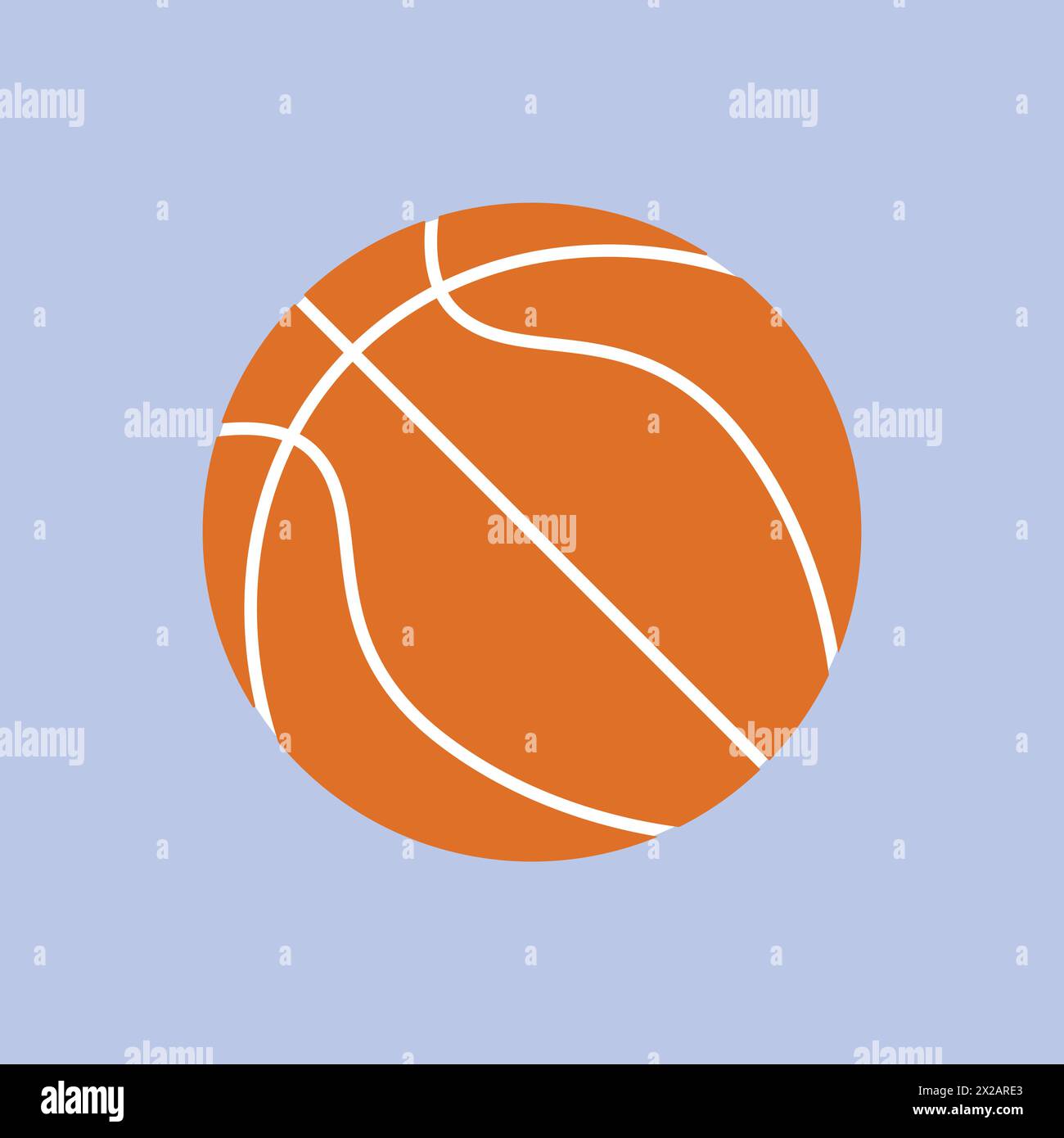 Basket-ball Sports Vector illustration icône de dessin animé vectoriel de basket-ball Illustration de Vecteur