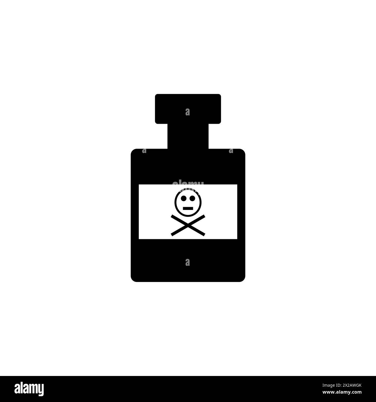 Icône vectorielle plate de bouteille de poison en verre. Symbole solide simple isolé sur fond blanc Illustration de Vecteur Icône vectorielle plate de bouteille de poison en verre. Symbole solide simple isolé sur fond blanc Illustration de Vecteur
