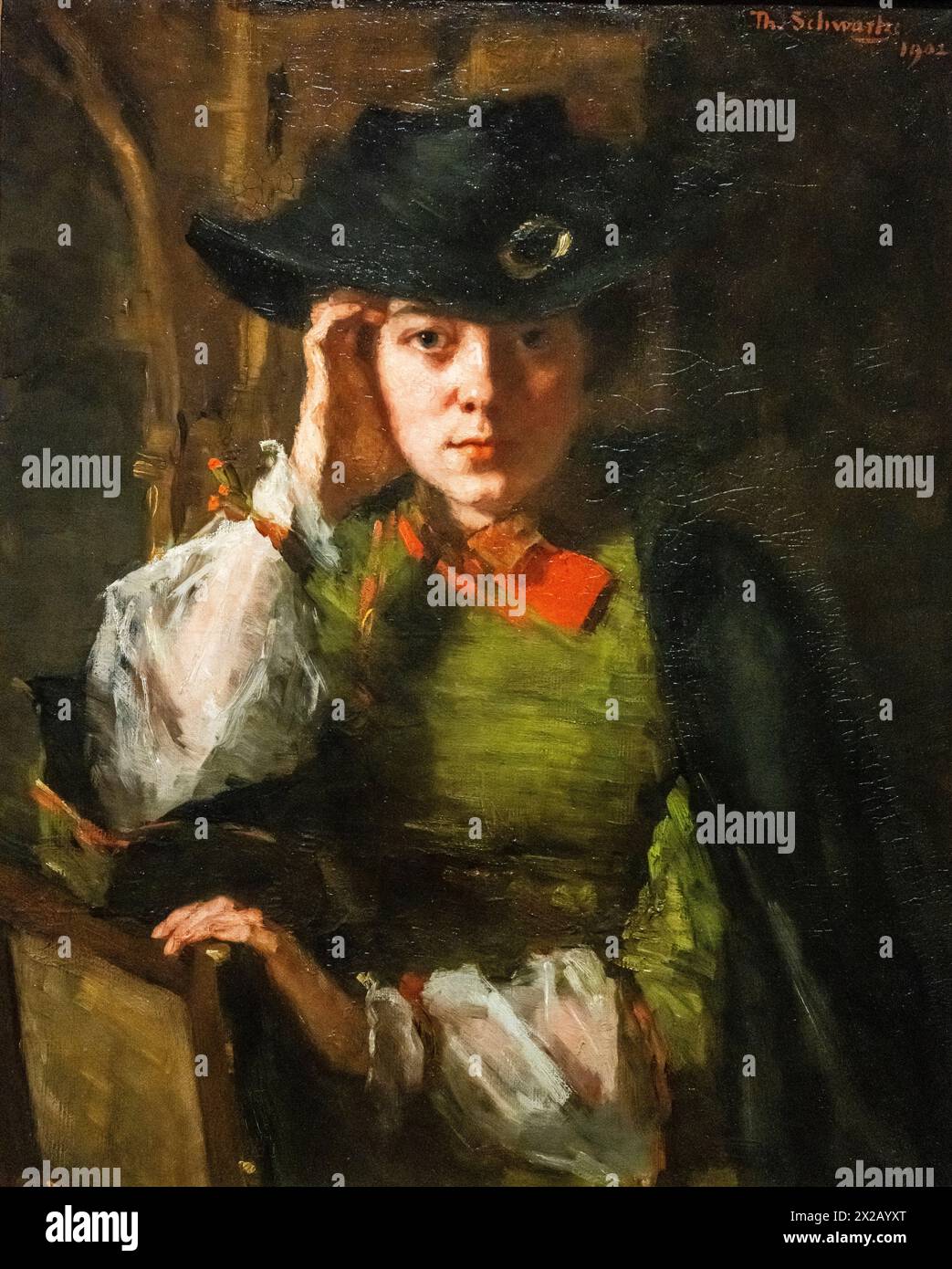 Portrait de Lizzy Ansingh, Thérèse Schwartze, 1902, Amsterdam, pays-Bas Banque D'Images