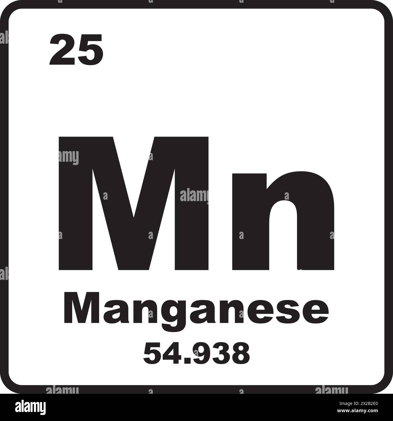 Tableau periodique manganèse Banque d'images vectorielles Alamy — free download