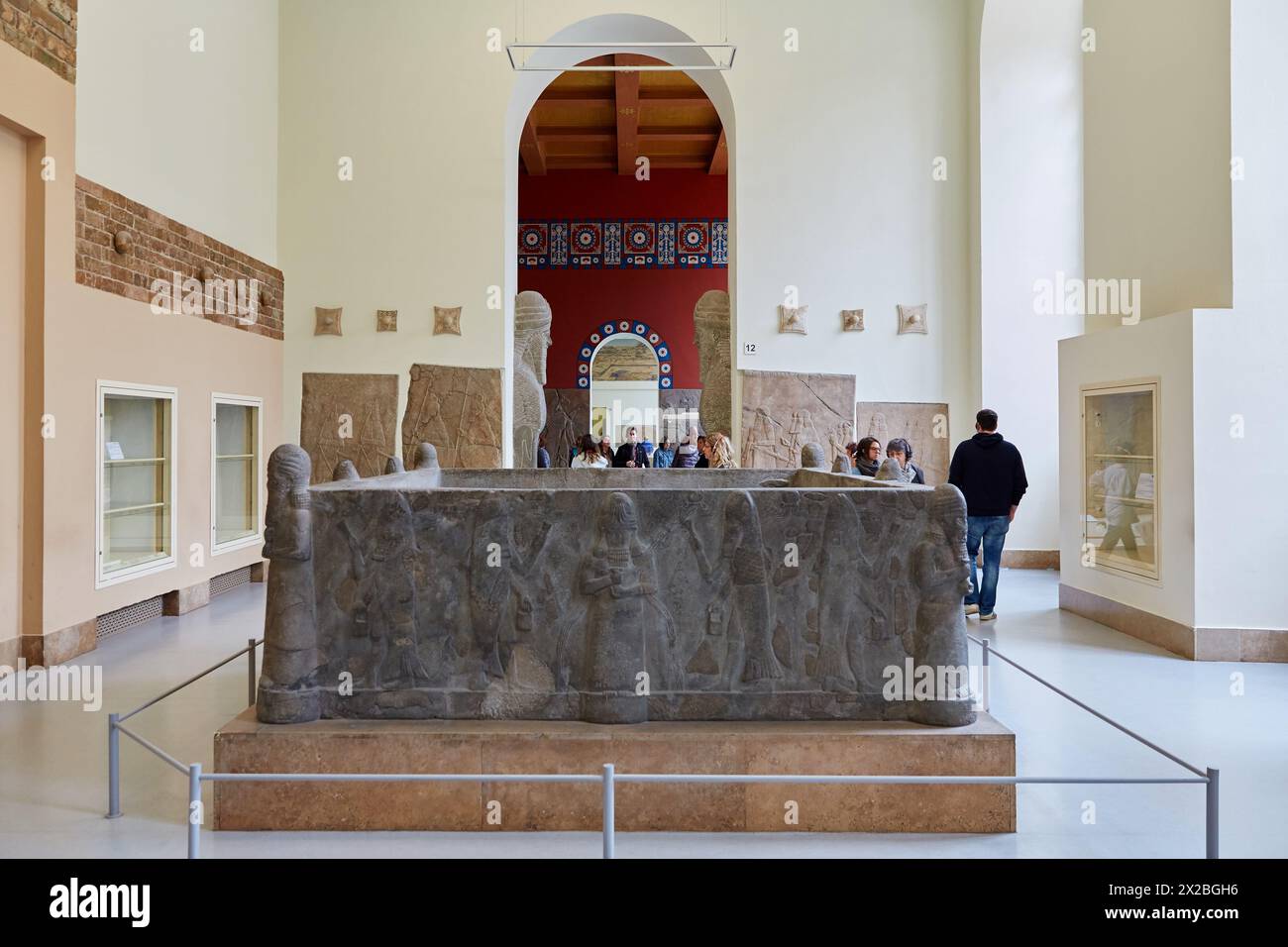 La reconstruction de l'Assyrien Palace, Musée de Pergame, Berlin, Allemagne. Banque D'Images