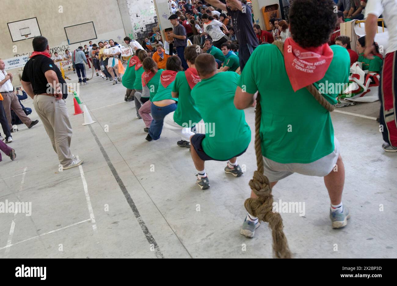 Sokatira basque rural, le sport. Tolosa. Pays Basque. L'Euskadi. L'Espagne. Banque D'Images