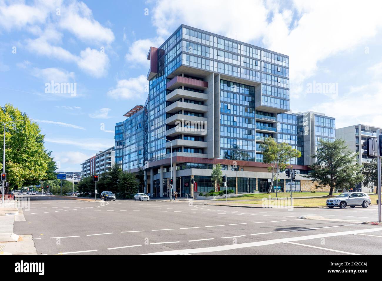 Appartement cmplex, Cooyong Street, Central Canberra, Canberra, territoire de la capitale australienne, Australie Banque D'Images