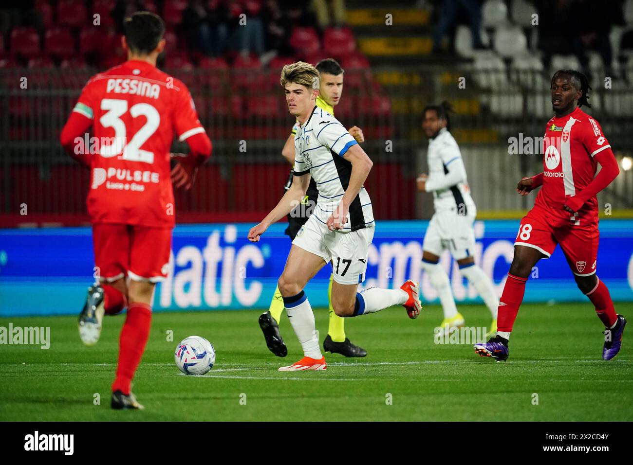 Monza, Italie. 21 avril 2024. Charles de Ketelaere (Atalanta BC) lors du championnat italien Serie A match de football entre AC Monza et Atalanta BC le 21 avril 2024 au U-Power Stadium de Monza, Italie - photo Morgese-Rossini/DPPI crédit : DPPI Media/Alamy Live News Banque D'Images