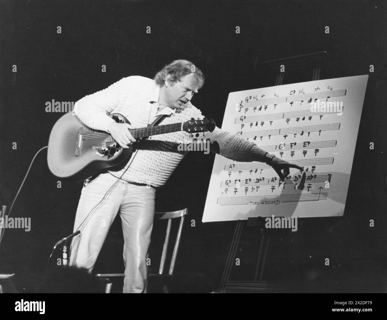 Schwab, Siegfried 'Sigi', *5,8.1940, guitariste et compositeur allemand, performance sur scène, années 1970, DROITS-SUPPLÉMENTAIRES-AUTORISATION-INFO-NON-DISPONIBLE Banque D'Images