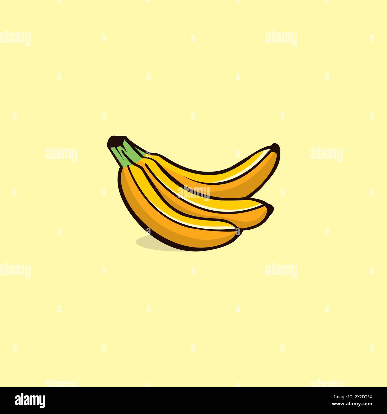 Illustration vectorielle de banane, icône de nourriture de banane Illustration de Vecteur