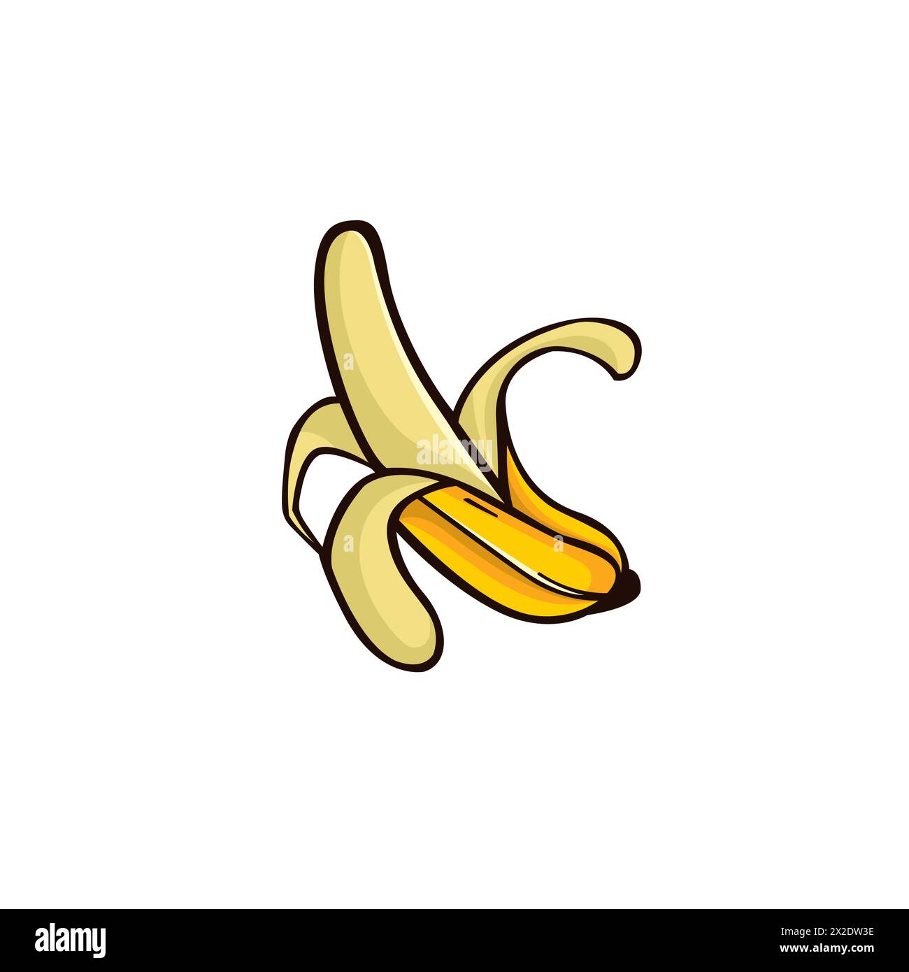 Illustration vectorielle de banane, icône de nourriture de banane, aliments sains pour l'alimentation Illustration de Vecteur