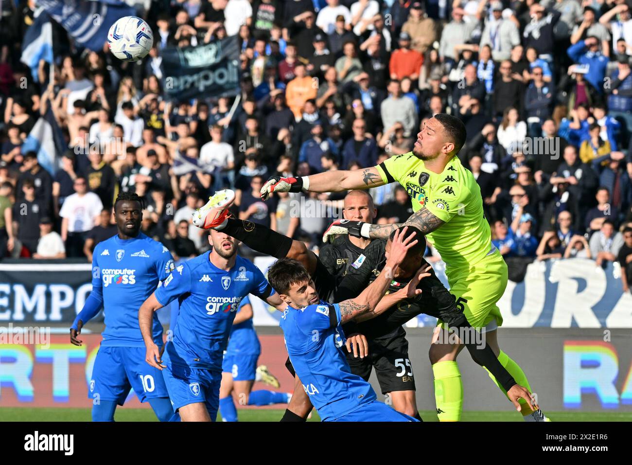 Italie, 29 mars 2024 : Elia Caprile lors du championnat italien Serie A 2023-2024 match de football entre Empoli et Napoli au stade Carlo Castellani, Italie (Felice de Martino/ SPP) Banque D'Images