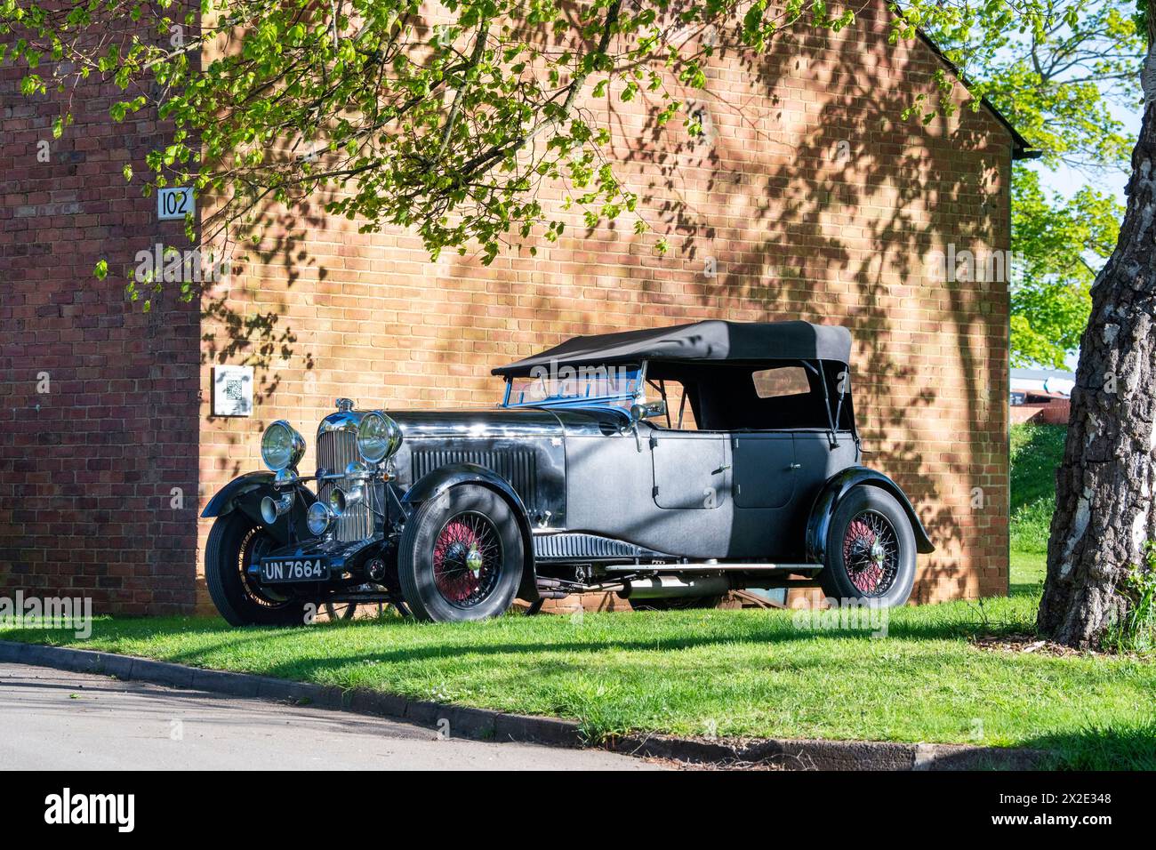 1934 Lagonda au Bicester Heritage Centre Sunday Scramble. Bicester, Oxfordshire, Angleterre Banque D'Images