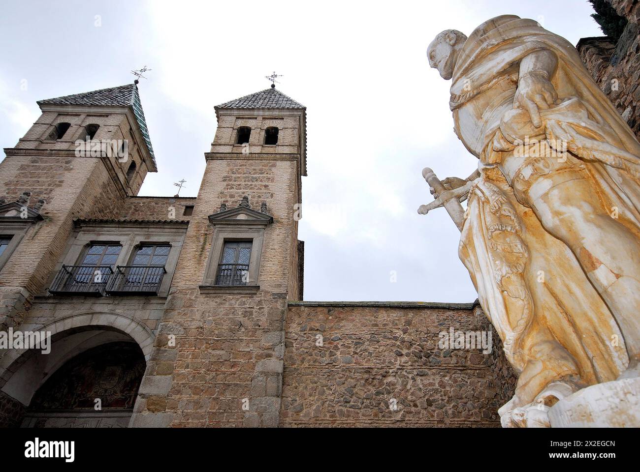 Porte de Bisagra, Tolède, Espagne Banque D'Images