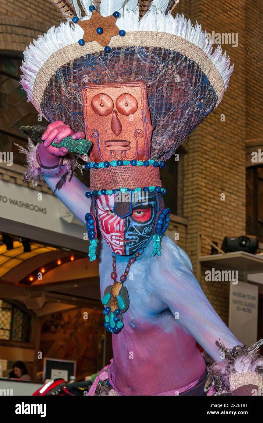 Caractère masculin d'une culture tribale Banque D'Images