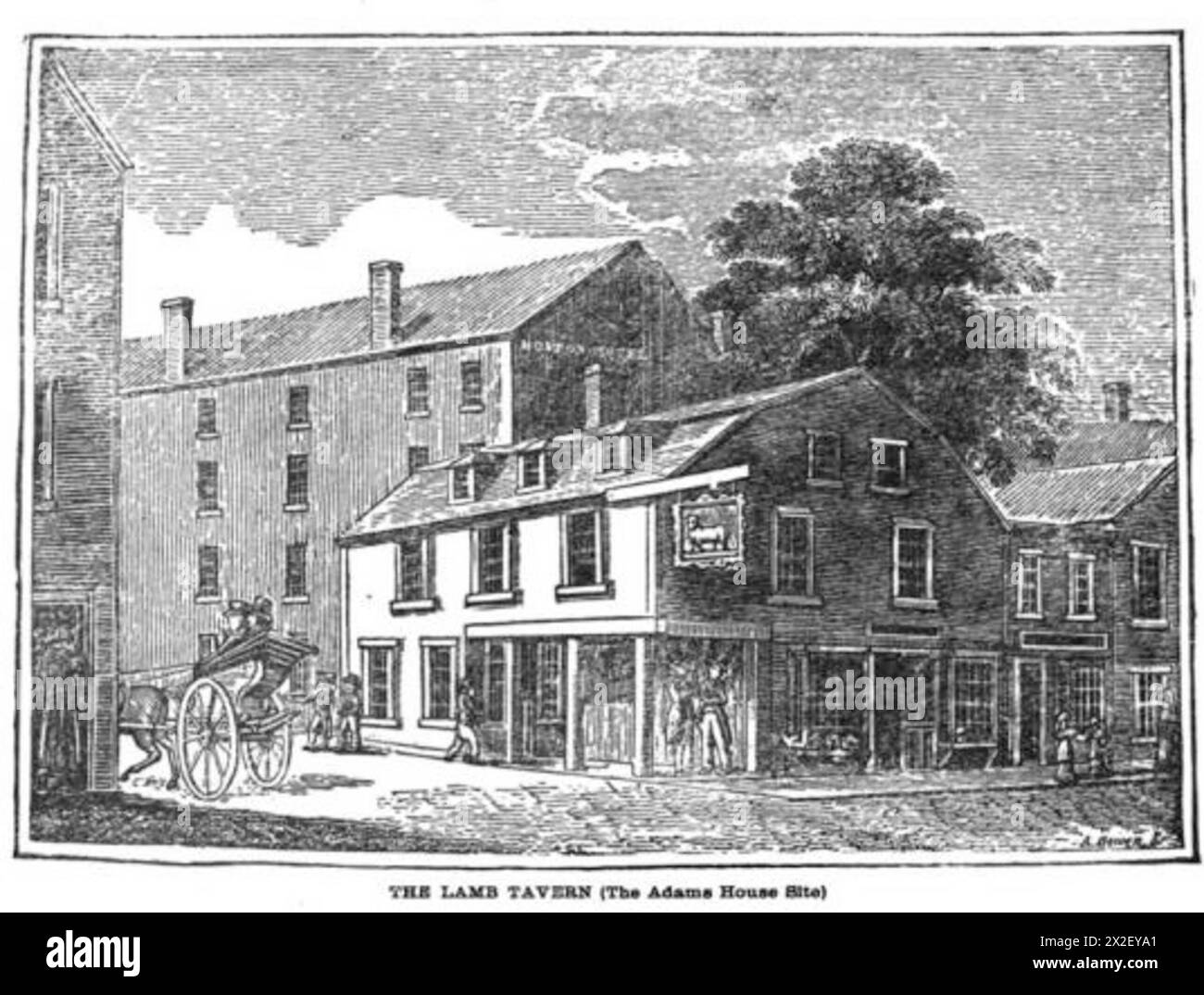 Lamb Tavern, v. XVIIIe siècle Banque D'Images