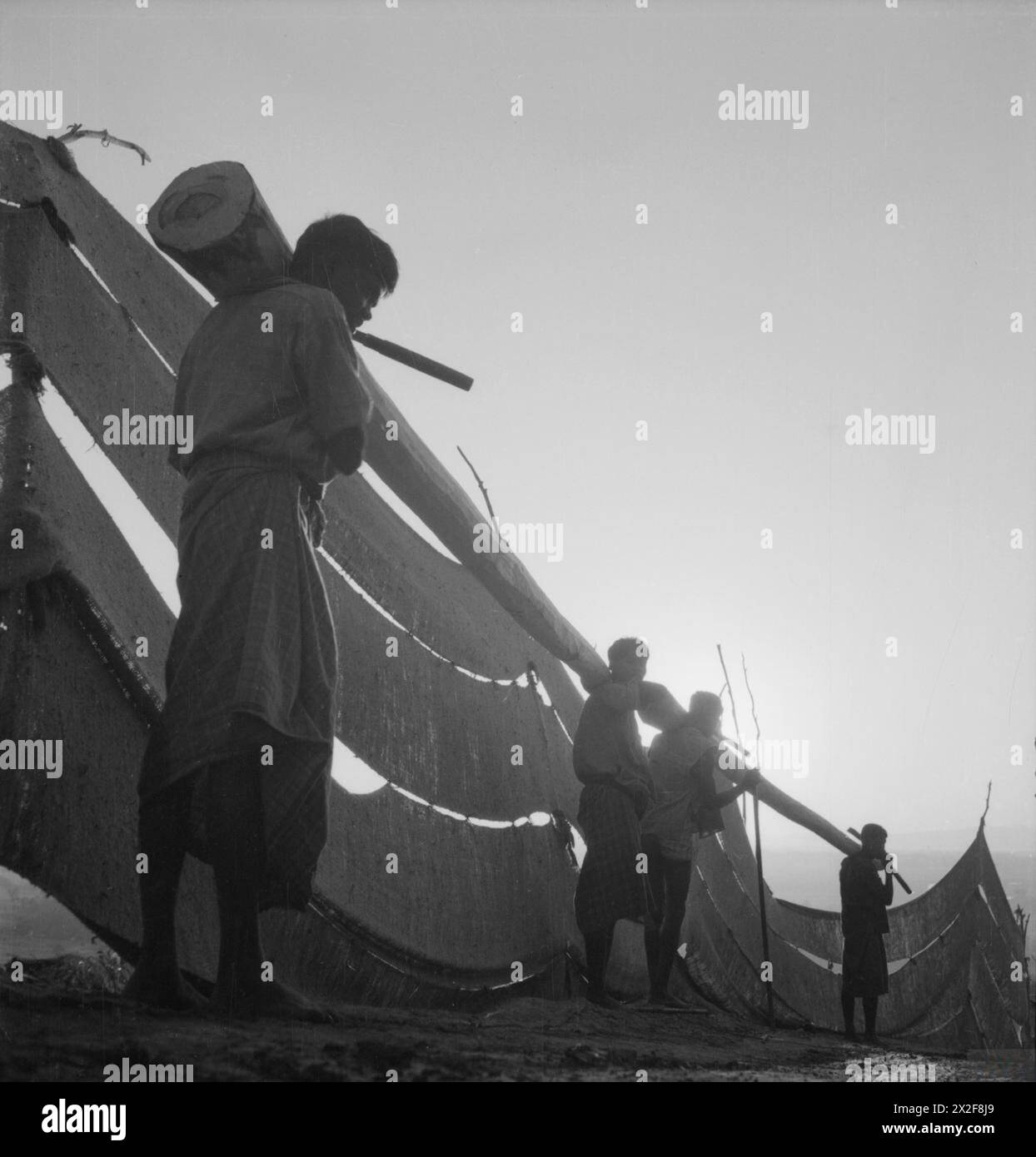 Cecil Beaton photographie des scènes sociales, culturelles et militaires en Inde, en Birmanie et en Chine de décembre 1943 à août 1944. Banque D'Images