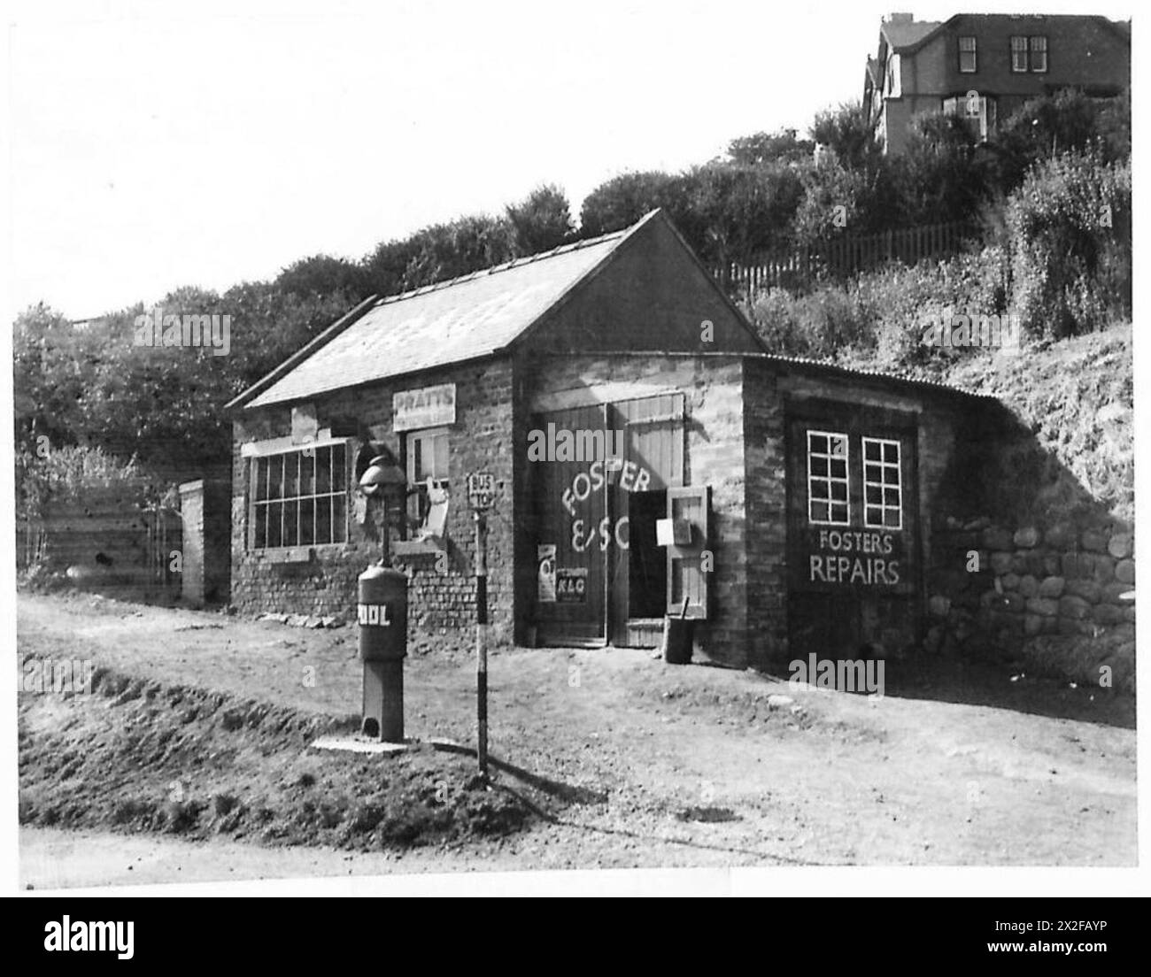 Les points forts du Commandement Nord sont camouflés pour dissimuler les positions défensives. Banque D'Images